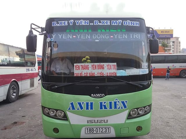 Nhà xe Anh Kiên đi Nam Định