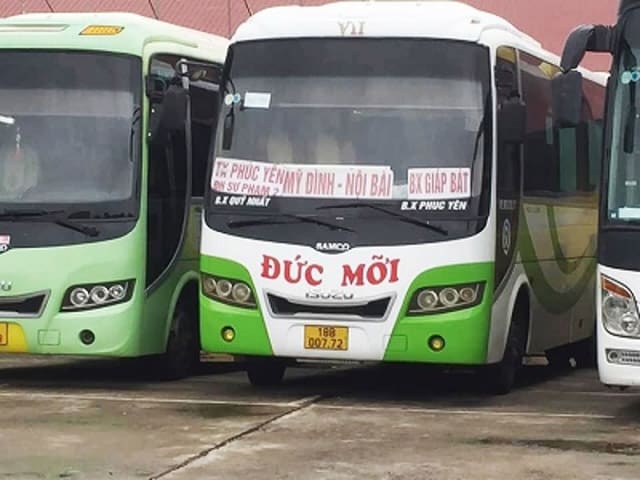 Xe khách Đức Mỡi tuyến Hà Nội Nam Định