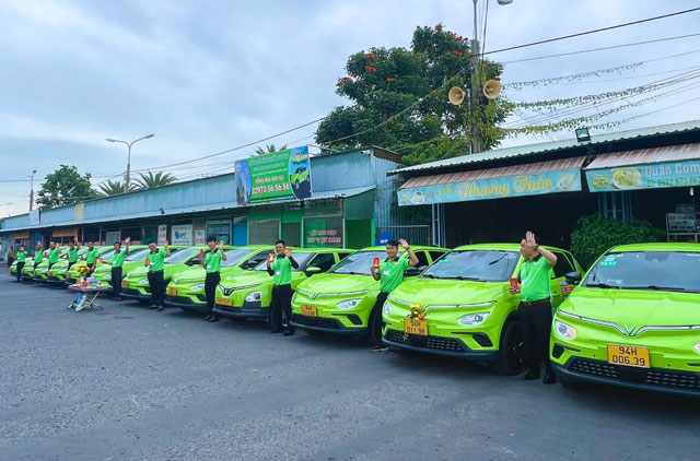 Taxi điện Nam Thắng Châu Đốc thân thiện môi trường