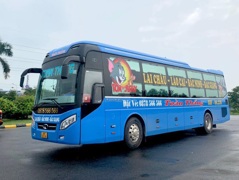 Nhà xe Toàn Thắng chuyên vận thải hành khách từ Lai Châu đi Hà Nội, Bắc Ninh, Bắc Giang và Lạng Sơn