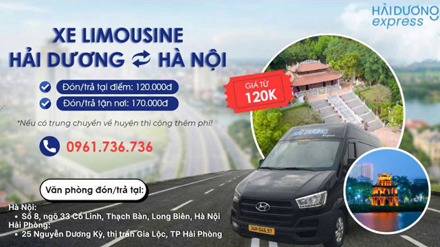 Xe limousine Hải Dương Express