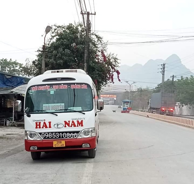 Xe Hải Nam Thái Nguyên chuyển trở hành khách và hàng hóa từ Thái Nguyên đi Cao Bằng