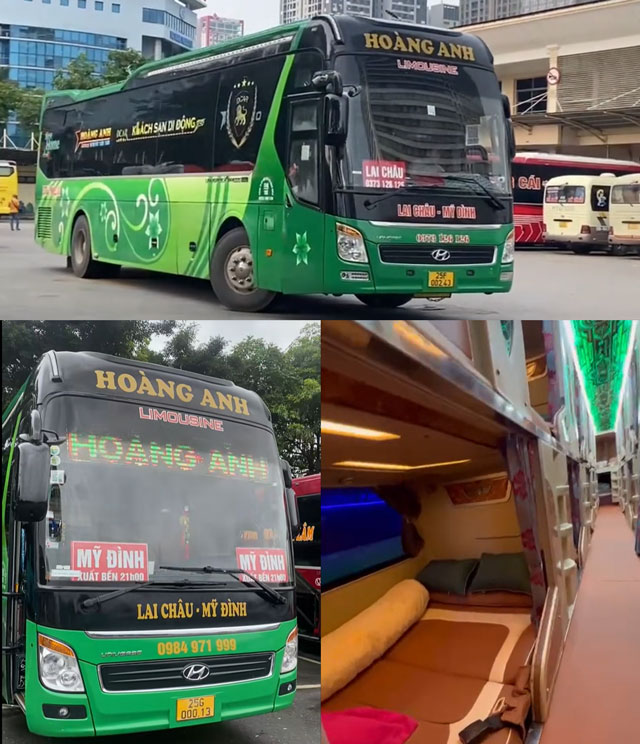 Xe limousine Hoàng Anh cain cao cấp, tiện ích giải trí đầy đủ