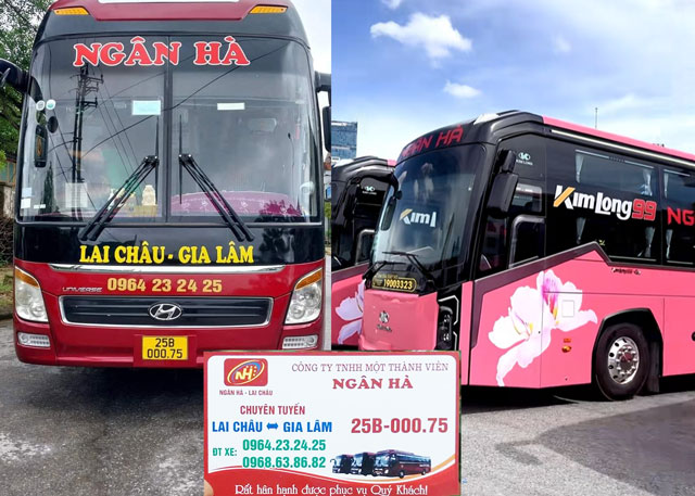 Xe giường nằm Ngân Hà chuyên tuyến Lai Châu đi Mỹ Đình, Gia Lâm