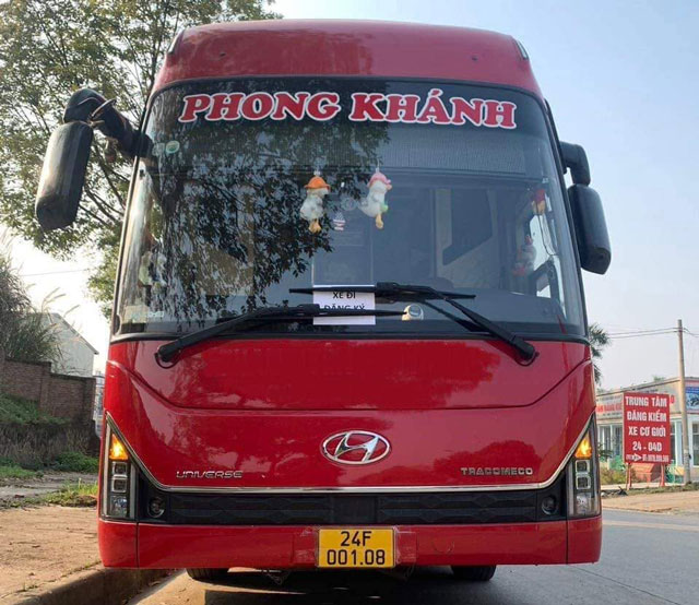 Nhà xe Phong Khánh Mỹ Đình đi Than Uyên, Lai Châu