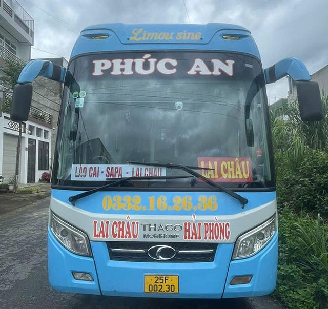 Nhà xe Phúc An tuyến Lai Châu Hải Phòng