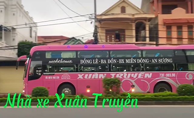 xe khách Xuân Truyền tuyến bến xe Đồng Lê - Bến xe Miền Đông