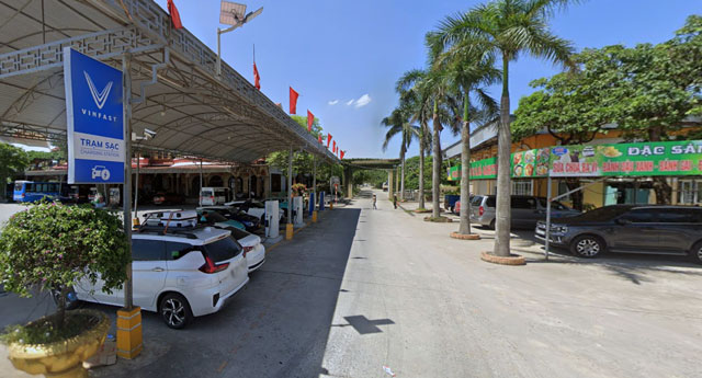 Trạm sạc xe điện tại trạm nghỉ 559 Hải Dương