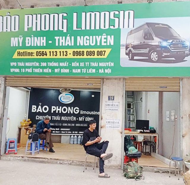 Văn phòng tại Mỹ Đình của nhà xe Bảo Phong