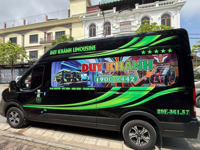 Xe limousine 9 chỗ của nhà xe Duy Khánh