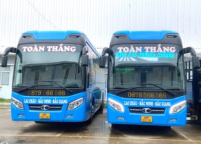 Nhà xe Toàn Thắng Lai Châu có cả xe giường nằm và xe limousine cabin