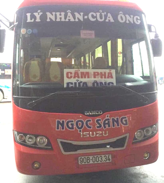 Xe khách Phủ Lý Hà Nam Quảng Ninh Ngọc Sáng