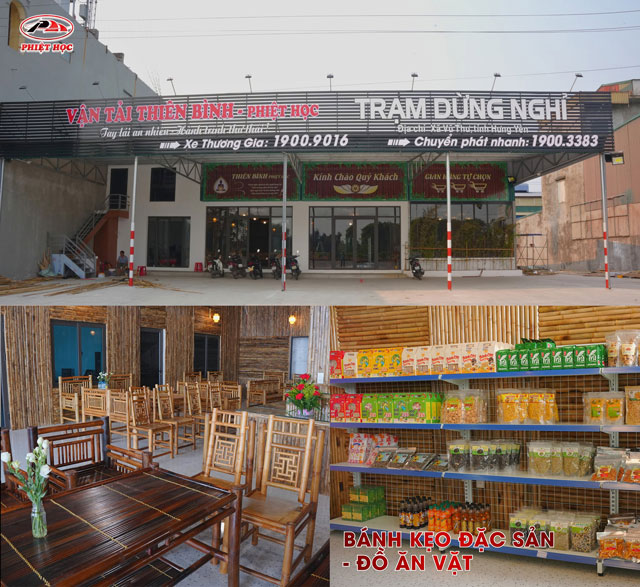 Trạm dừng nghỉ của nhà xe Thiên Bình - Phiệt Học