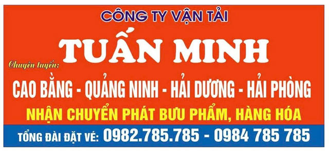 Nhà xe Tuấn Minh nhận chuyển phát bưu phẩm