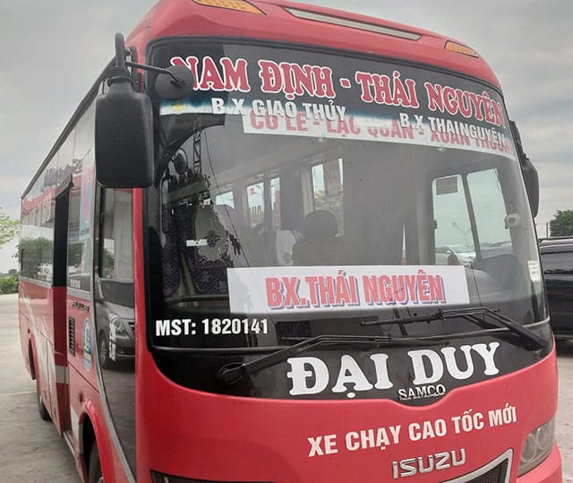 Nhà xe Đại Duy Giao Thuỷ đi Thái Nguyên