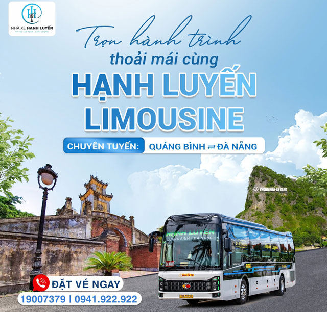 Nhà xe Hạnh Luyến Quảng Bình đi Hà Nẵng Hội An