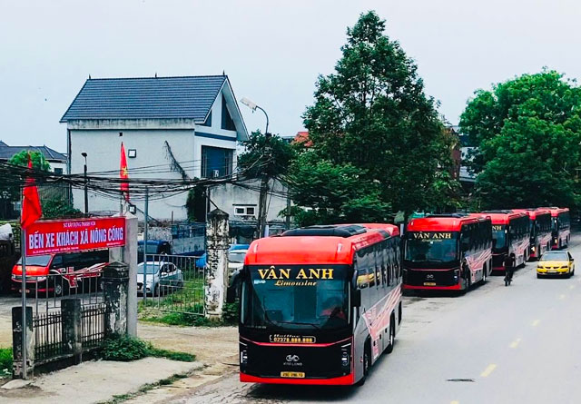 Xe Vân Anh xuất bến tại Nông Cống