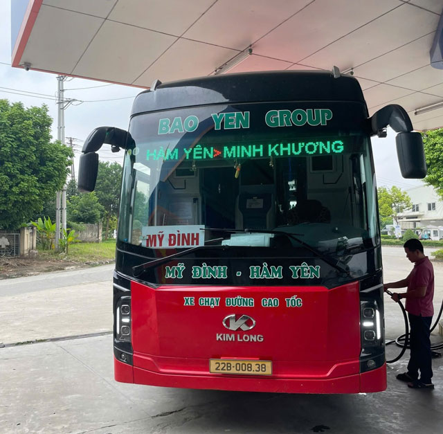 Xe giường nằm Bảo Yến Mỹ Đình đi Hàm Yên, Minh Khương