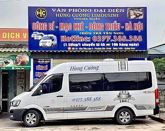 Xe limousine Hùng Cương Hà Nội đi Uông Bí, Hạ Long