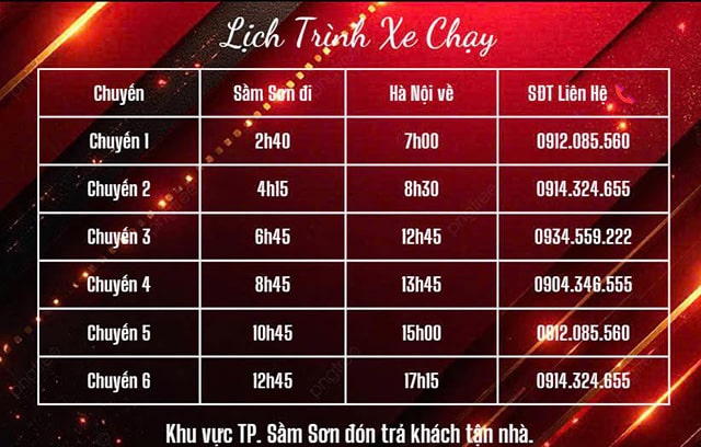 Giờ xuất bến của nhà xe Hải Hạnh