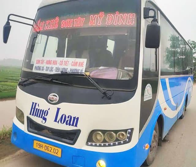 Nhà xe Hùng Loan xuất phát từ Cẩm Khê Phú Thọ đi Mỹ Đình