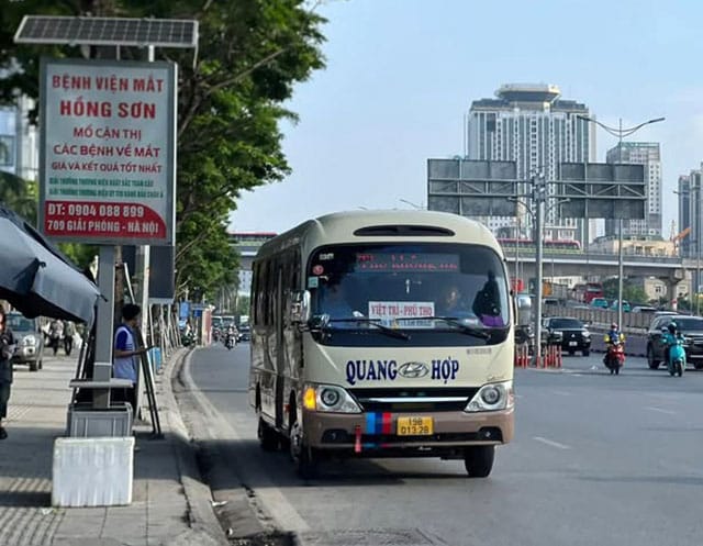 Nhà xe Quang Hợp chuyên tuyến Lâm Thao đi Mỹ Đình, Yên Nghĩa