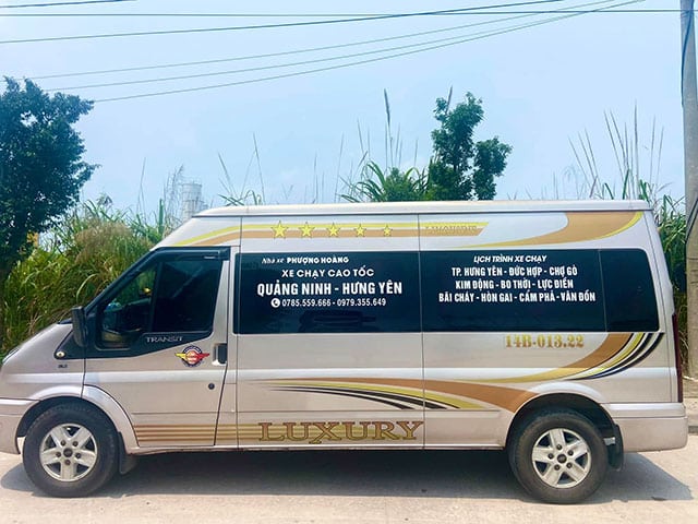 Nhà xe Phượng Hoàng Vân Đồn, Hạ Long đi Hưng Yên