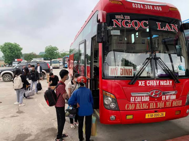 Xe giường nằm Ngọc Lan giá rẻ đón trả khách tại Mỹ Đình và Cao Bằng