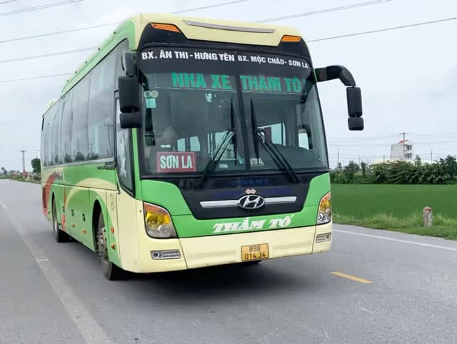 Nhà xe Thắm Tố Hưng Yên đi Mộc Châu