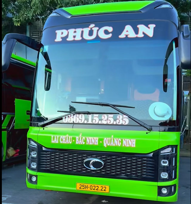 Nhà xe Phúc An Lai Châu chạy tuyến Quảng Ninh