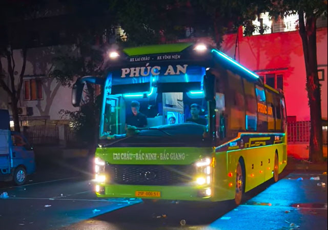 Xe Phúc An Lai Châu chạy tuyến Bắc Ninh, Bắc Giang xuống các khu công nghiệp đông đúc