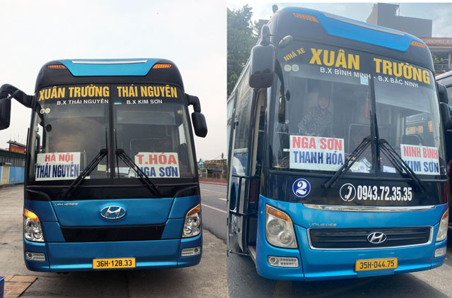 Nhà xe Xuân Trường (Thùy Dương) chuyên tuyến Ninh Bình đi Hà Nội, Thái Nguyên