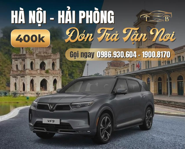 Xe ghép Thủy Nguyên Hà Nội với mức giá vé từ 400.000 VNĐ/1 ghế