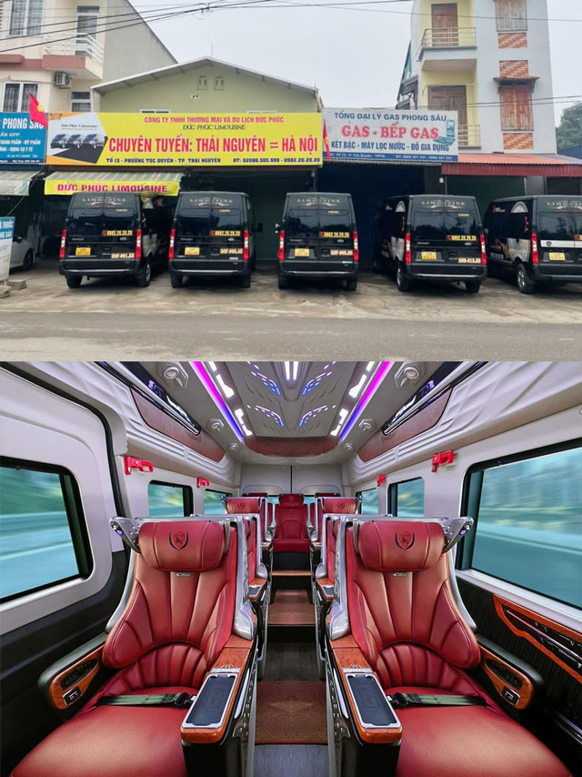 Nhà xe Đức Phúc Limousine Thái Nguyên