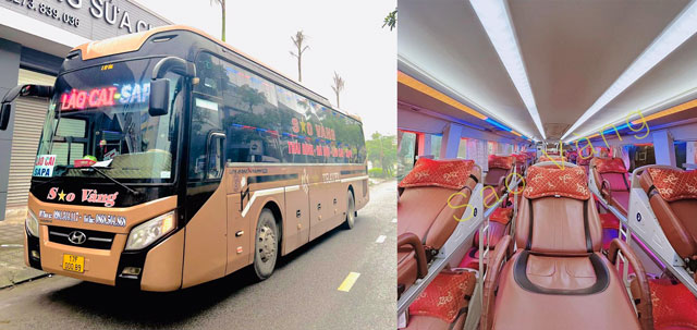 Nhà xe Sao Vàng Thái Bình đi Lào Cai
