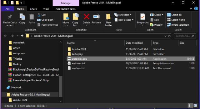 Chạy file autoplay.exe