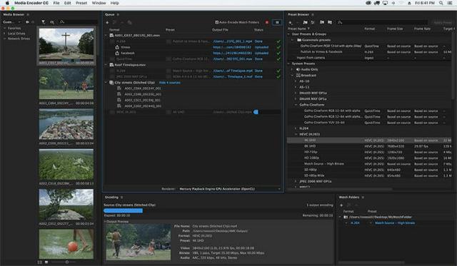 Phần mềm Adobe Media Encoder 2023 sở hữu nhiều tính năng mới 