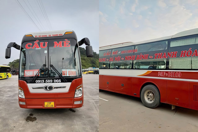 Xe giường nằm Cầu Mè Hà Giang đi Thanh Hóa