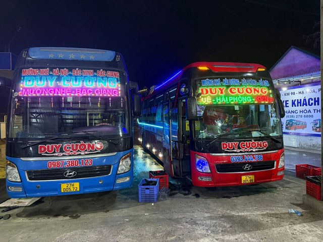 Nhà xe Duy Cường Lào Cai đi Bắc Ninh, Bắc Giang, Hải Phòng