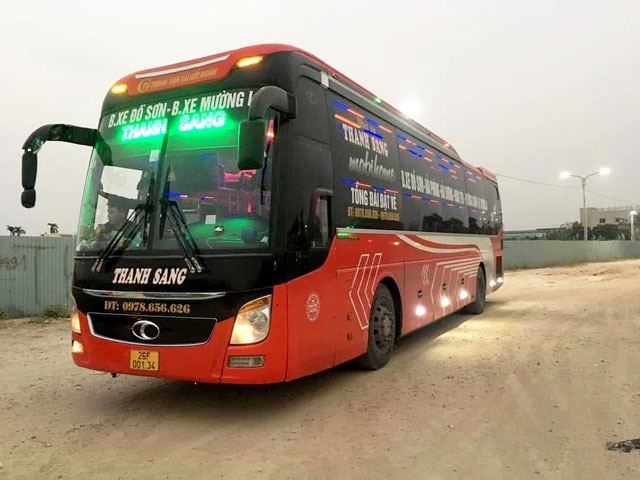 Xe giường nằm Thanh Sang từ Lai Châu, Mường La đi Đồ Sơn Hải Phòng