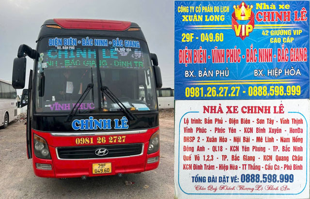 Nhà xe Chinh Lê Điện Biên đi các khu công nghiệp Bắc Giang, Bắc Ninh
