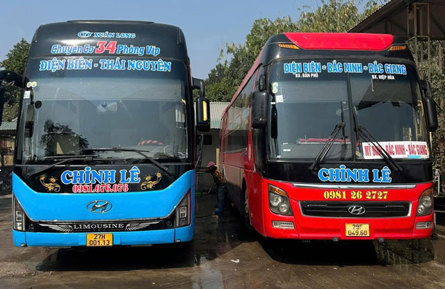 Xe giường nằm Chinh Lê Điện Biên đi Hà Nội, Thái Nguyên, Bắc Ninh