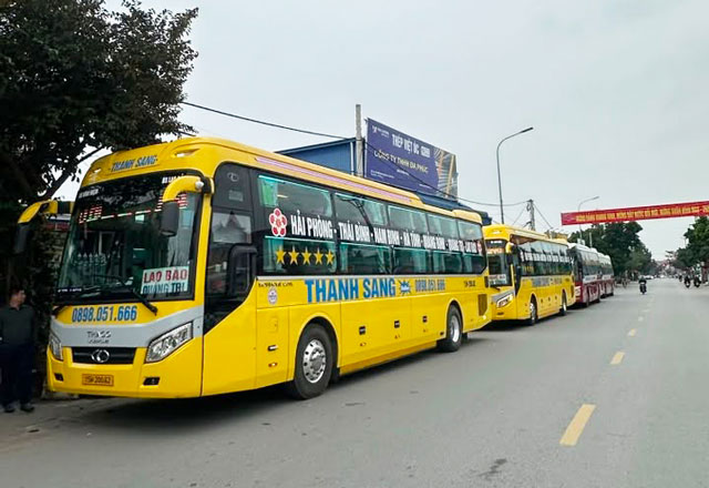 Nhà xe Thanh Sang Hải Phòng Quảng Bình giường nằm giá rẻ
